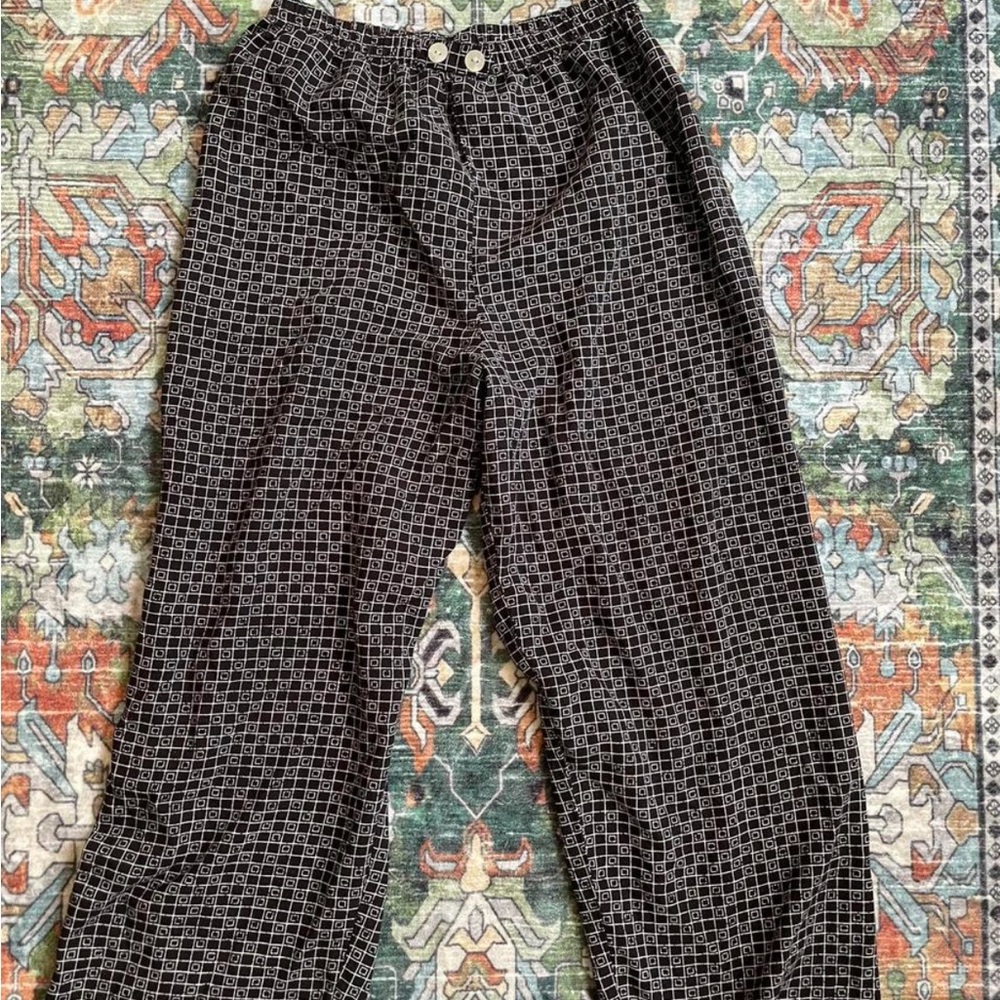 Liz Baker Essentials Black and White Geometric Pants